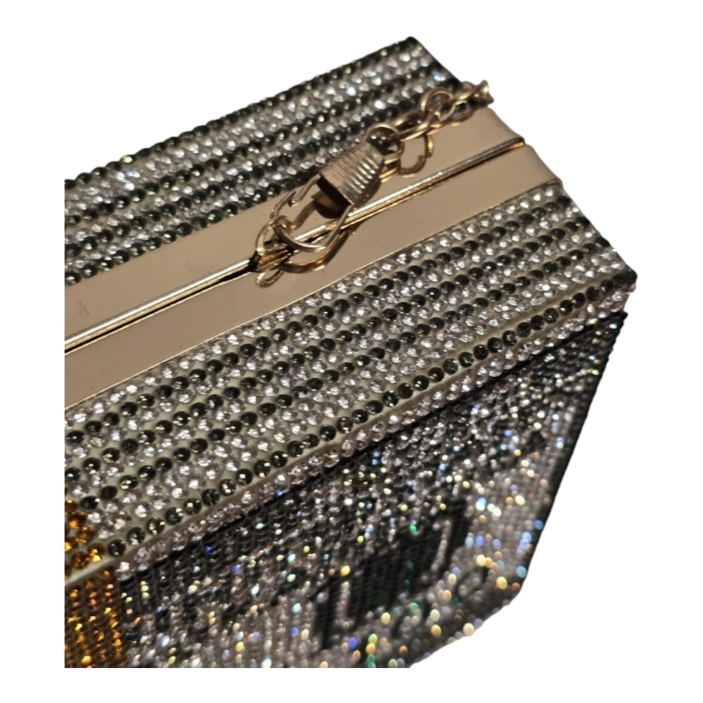 JEWELED MONEY CLUTCH BAG NEW - Picture 6 of 13